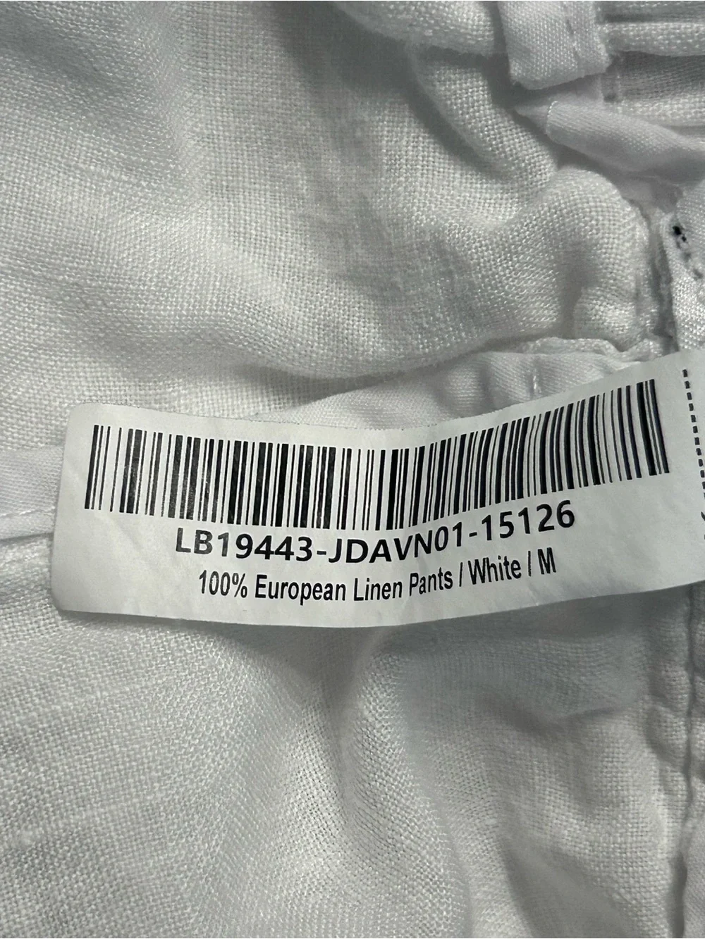 Quince 100% European Linen Pants White Size Medium